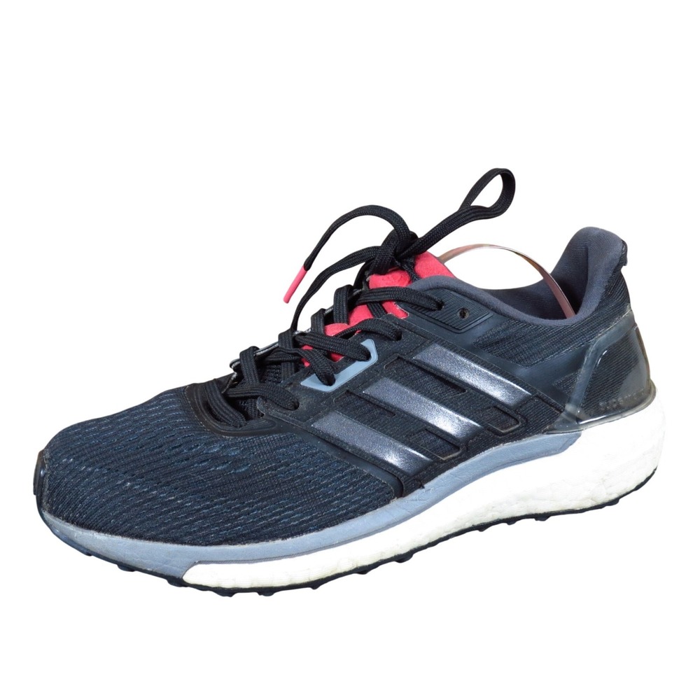 Adidas Supernova Women Running Shoes Size 6 Athletic Training Black‎ Pink Mesh